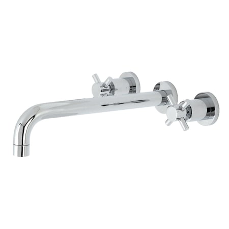 Kingston Brass KS8051DX Wall Mount Tub Faucet, Polished Chrome KS8051DX